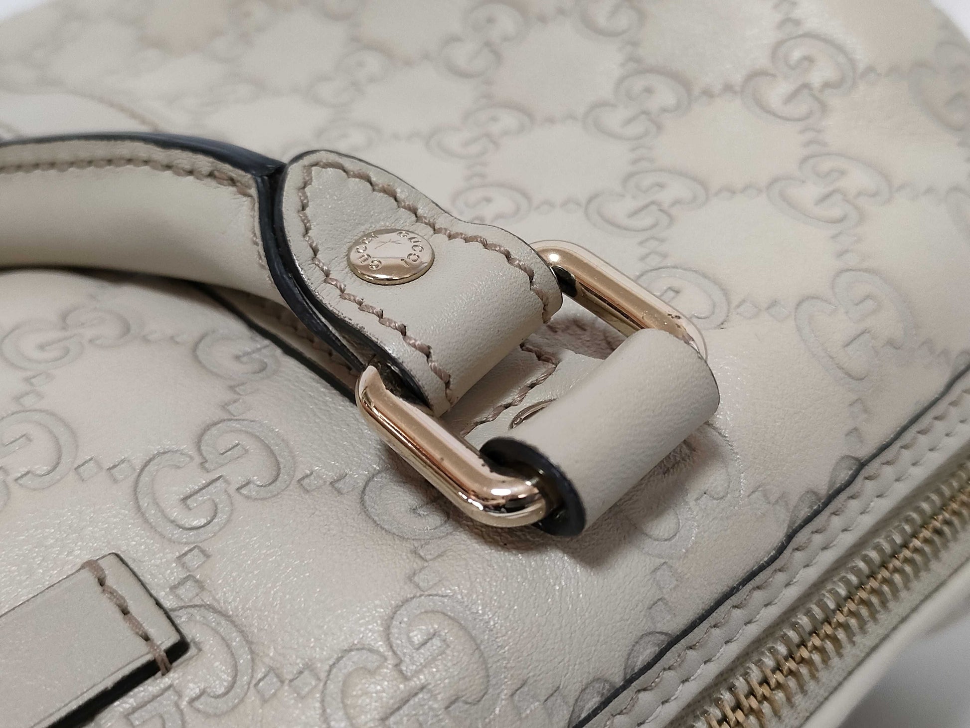 GUCCI ID - Gucci Leather Guccissima Joy Boston Handbag White #265697493075 Handbag