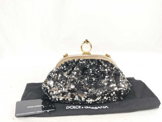 DOLCE&GABBANA DU-Dolce & Gabbana Shoulder Pouch Spancole Black Shoulder Bag