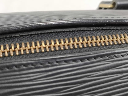 LOUIS VUITTON M 52222 Epi Leather Handbag in Black with Pouch, M52222