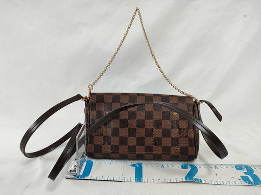 LOUIS VUITTON N 41276 Damier LOUIS VUITTON Favorite PM Damier 2-Way Shoulder Bag Chain Clutch Bag N41276 Shoulder Bag