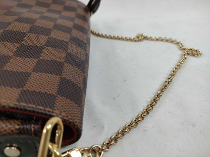 LOUIS VUITTON N 41276 Damier LOUIS VUITTON Favorite PM Damier 2-Way Shoulder Bag Chain Clutch Bag N41276 Shoulder Bag