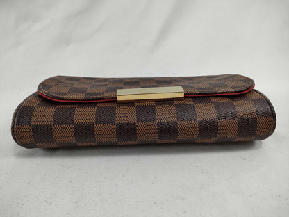 LOUIS VUITTON N 41276 Damier LOUIS VUITTON Favorite PM Damier 2-Way Shoulder Bag Chain Clutch Bag N41276 Shoulder Bag