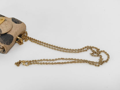 FENDI Polka Dot Lady Rock Python Shoulder Bag