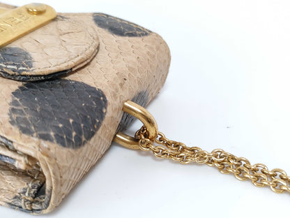 FENDI Polka Dot Lady Rock Python Shoulder Bag