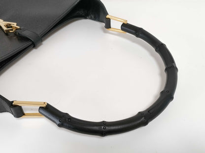 GUCCI Bamboo Kandinsky Bamboo Leather Shoulder Bag