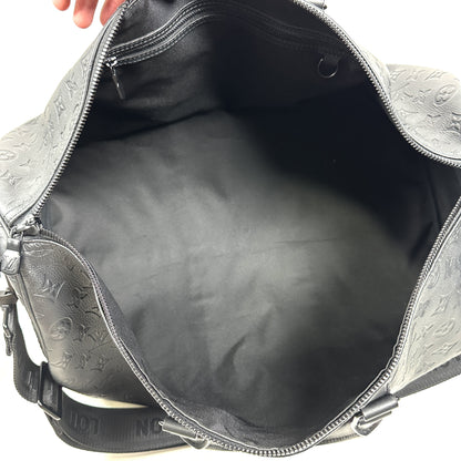 LOUIS VUITTON Boston Bag M44810 2024 Monogram Shadow Keepall Bandouliere 50 Boston Bag