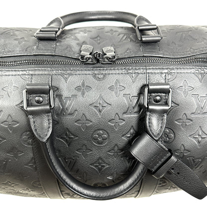 LOUIS VUITTON Boston Bag M44810 2024 Monogram Shadow Keepall Bandouliere 50 Boston Bag