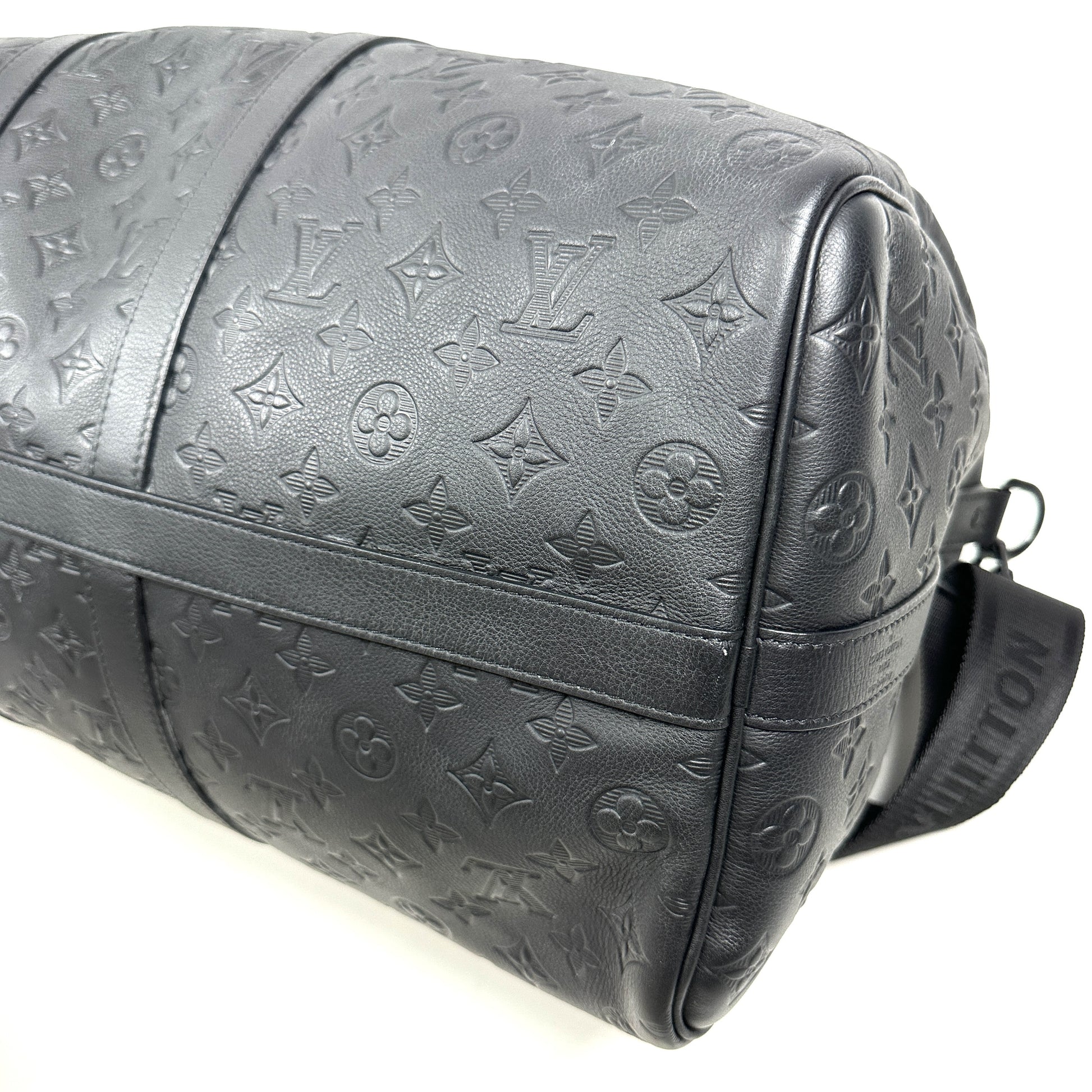 LOUIS VUITTON Boston Bag M44810 2024 Monogram Shadow Keepall Bandouliere 50 Boston Bag