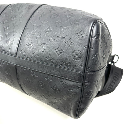 LOUIS VUITTON Boston Bag M44810 2024 Monogram Shadow Keepall Bandouliere 50 Boston Bag