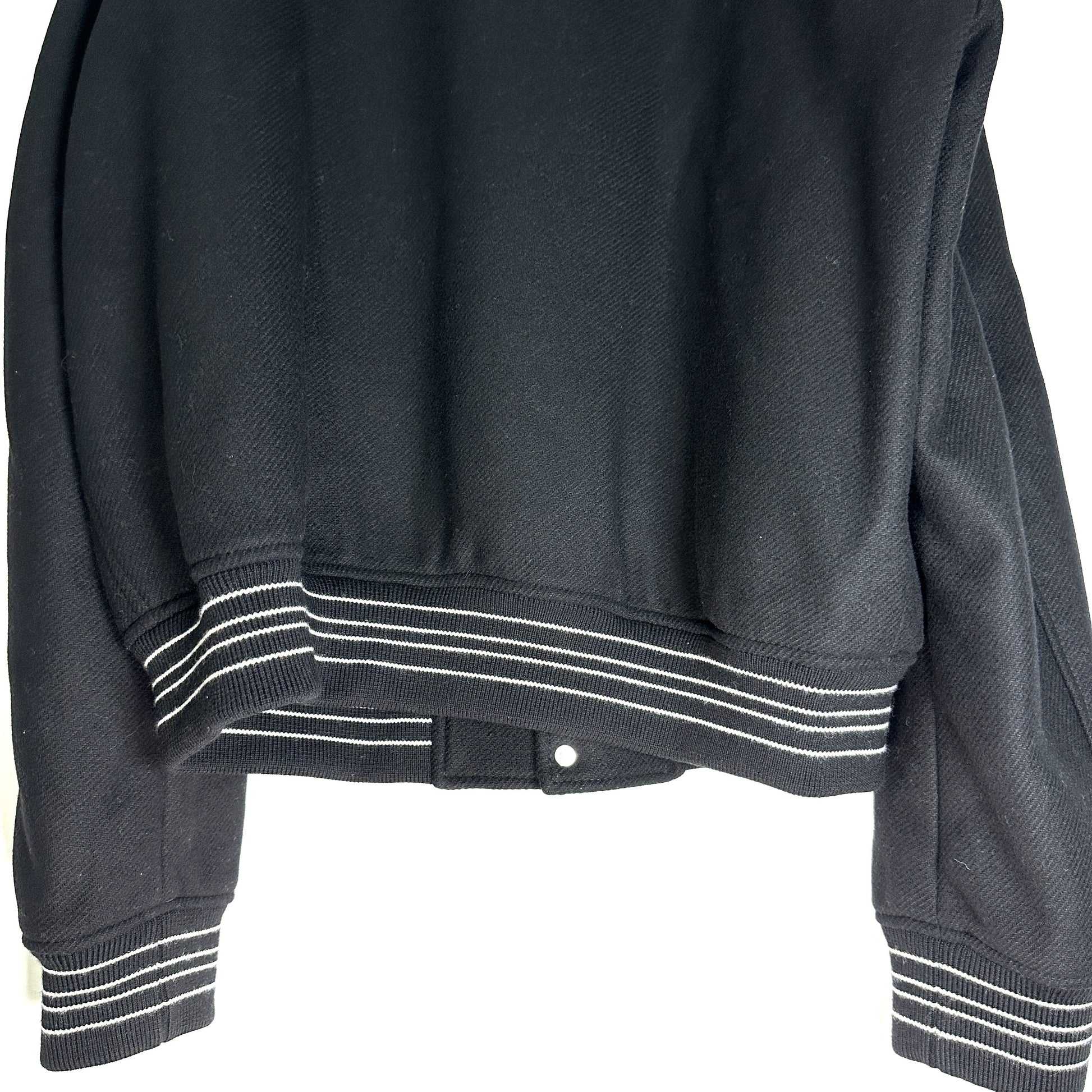 AMIRI BONES VARSITY JACKET Bone Varsity Wool Blouson Jacket 54 Jacket
