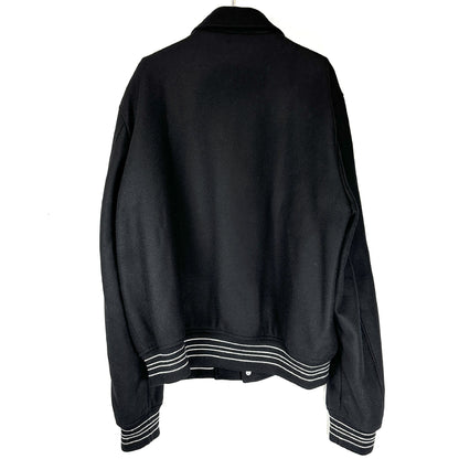 AMIRI BONES VARSITY JACKET Bone Varsity Wool Blouson Jacket 54 Jacket