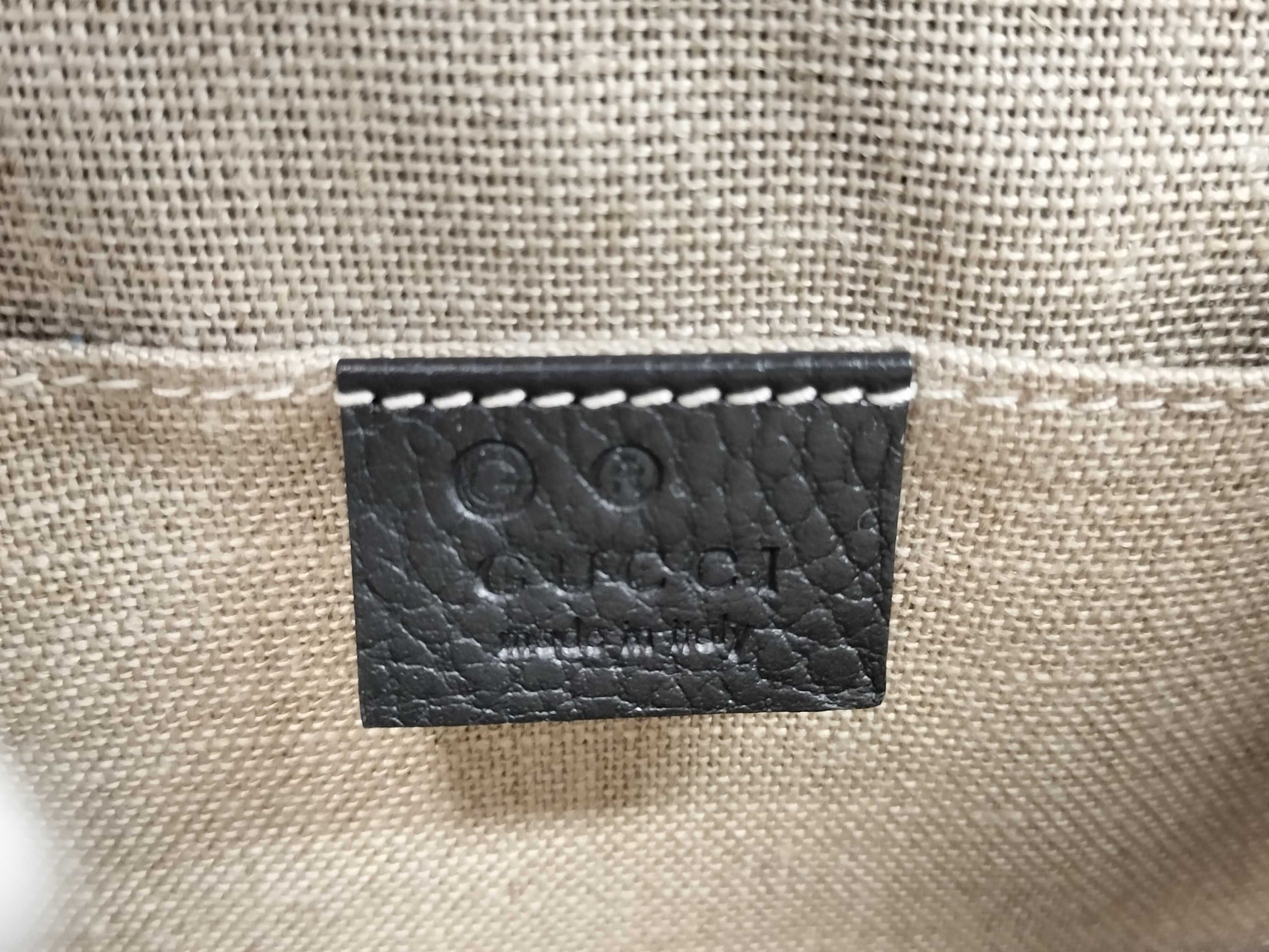 GUCCI GUCCI Chain Shoulder Bag Interlocking G 510304 Black with Gold Hardware and Leather 525040 Shoulder Bag