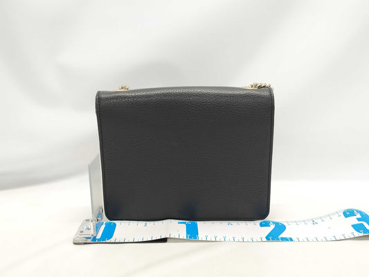 GUCCI GUCCI Chain Shoulder Bag Interlocking G 510304 Black with Gold Hardware and Leather 525040 Shoulder Bag