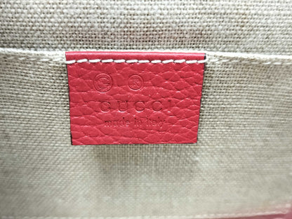 GUCCI GUCCI Chain Shoulder Bag Interlocking G 510304 Red Gold Hardware Leather 568024 Shoulder Bag