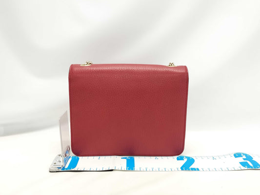 GUCCI GUCCI Chain Shoulder Bag Interlocking G 510304 Red Gold Hardware Leather 568024 Shoulder Bag