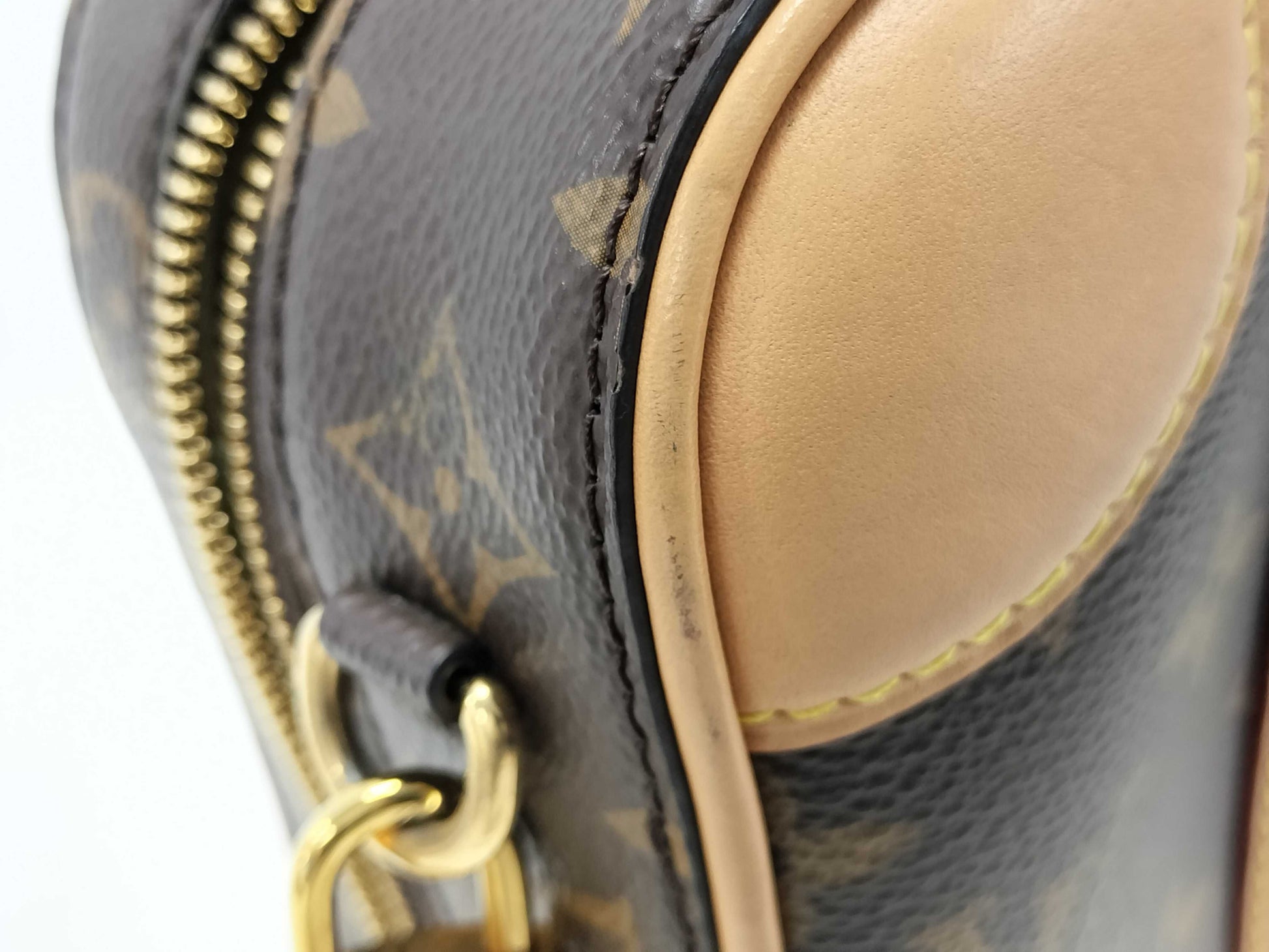 LOUIS VUITTON Valisette BB 2-way Handbag Monogram M44804 Brown with Gold Hardware, PVC Coated Canvas, FL3119 Shoulder Bag