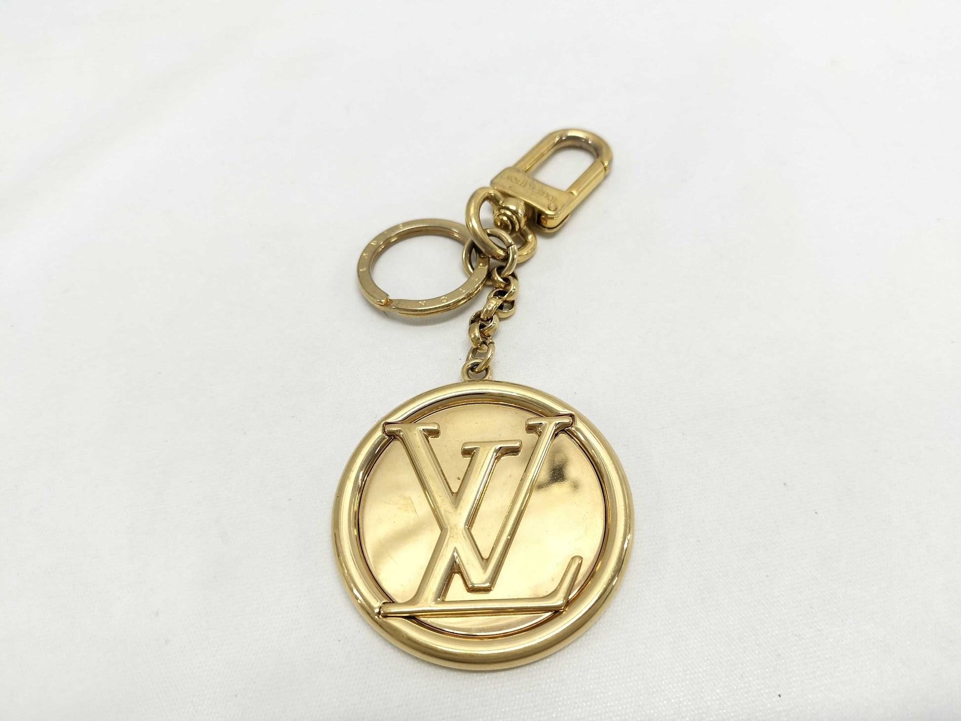 LOUIS VUITTON LOUIS VUITTON Bag Charm Keychain M68000 Gold Hardware GP Metal US1108 Key Case/Keychain