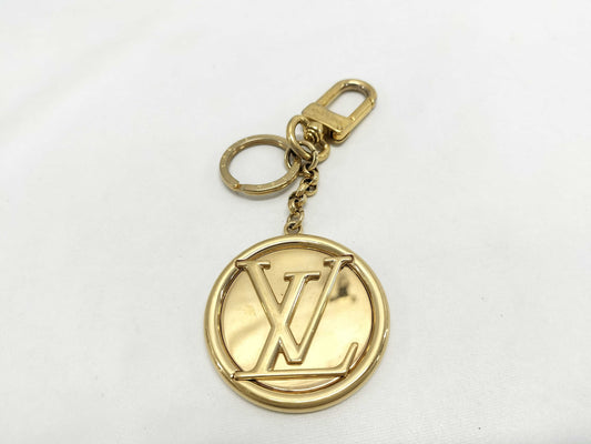 LOUIS VUITTON LOUIS VUITTON Bag Charm Keychain M68000 Gold Hardware GP Metal US1108 Key Case/Keychain