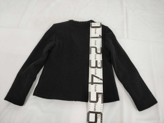 CHANEL Uniform Tweed Jacket 21P U04046 Coco Mark Button Size 34 Jacket