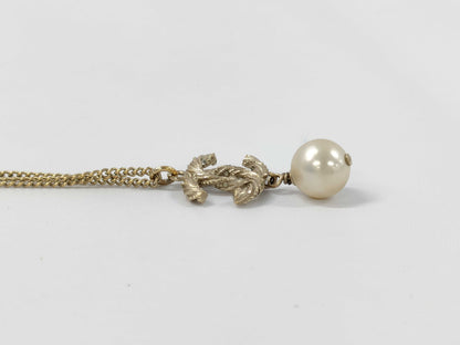 CHANEL Coco Mark Pearl Necklace B14C Necklace
