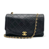 CHANEL CHANEL Matelasse Diana Turnlock Coco Mark Lambskin Chain Shoulder Bag