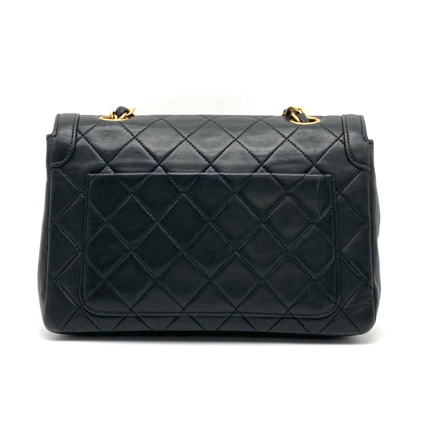 CHANEL Matelasse Turnlock Coco Mark Lambskin Chain Shoulder Bag with Pouch