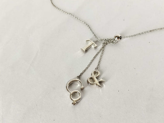 Tiffany & Co. TIFFANY & Co. Tiffany T&CO Icon Logo Charm Necklace in Sterling Silver