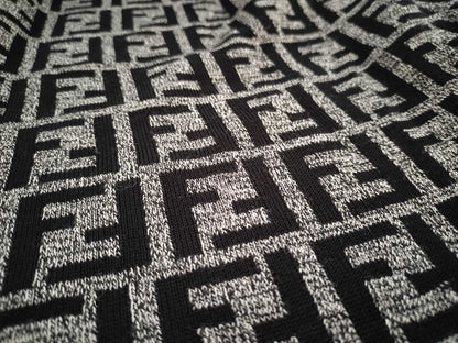 FENDI Zucca print turtleneck knit sweater top