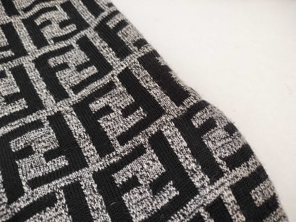 FENDI Zucca print turtleneck knit sweater top