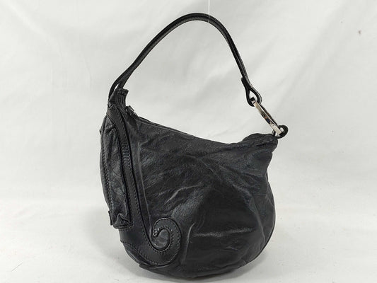 FENDI Fendi Leather Black Shoulder Bag Shoulder Bag