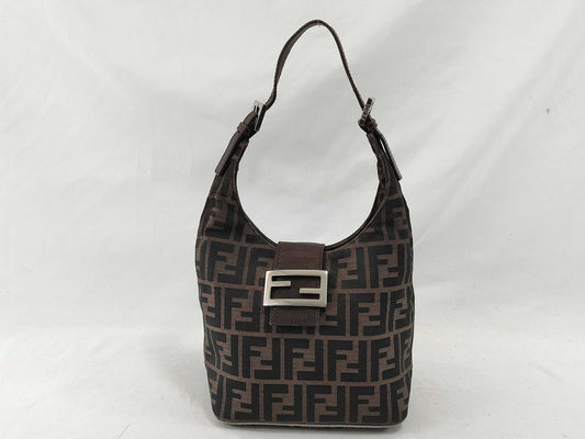 FENDI Zucca Mamma Bucket Shoulder Bag