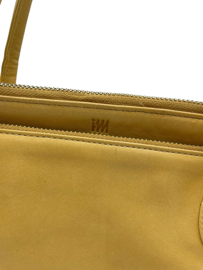 ISSEY MIYAKE ISSEY MIYAKE Genuine Leather Handbag Beige