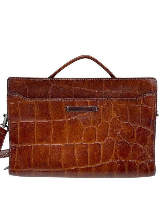 JEAN PAUL GAULTIER Jean Paul Gaultier Embossed Genuine Leather 2-Way Bag Brown Shoulder Bag