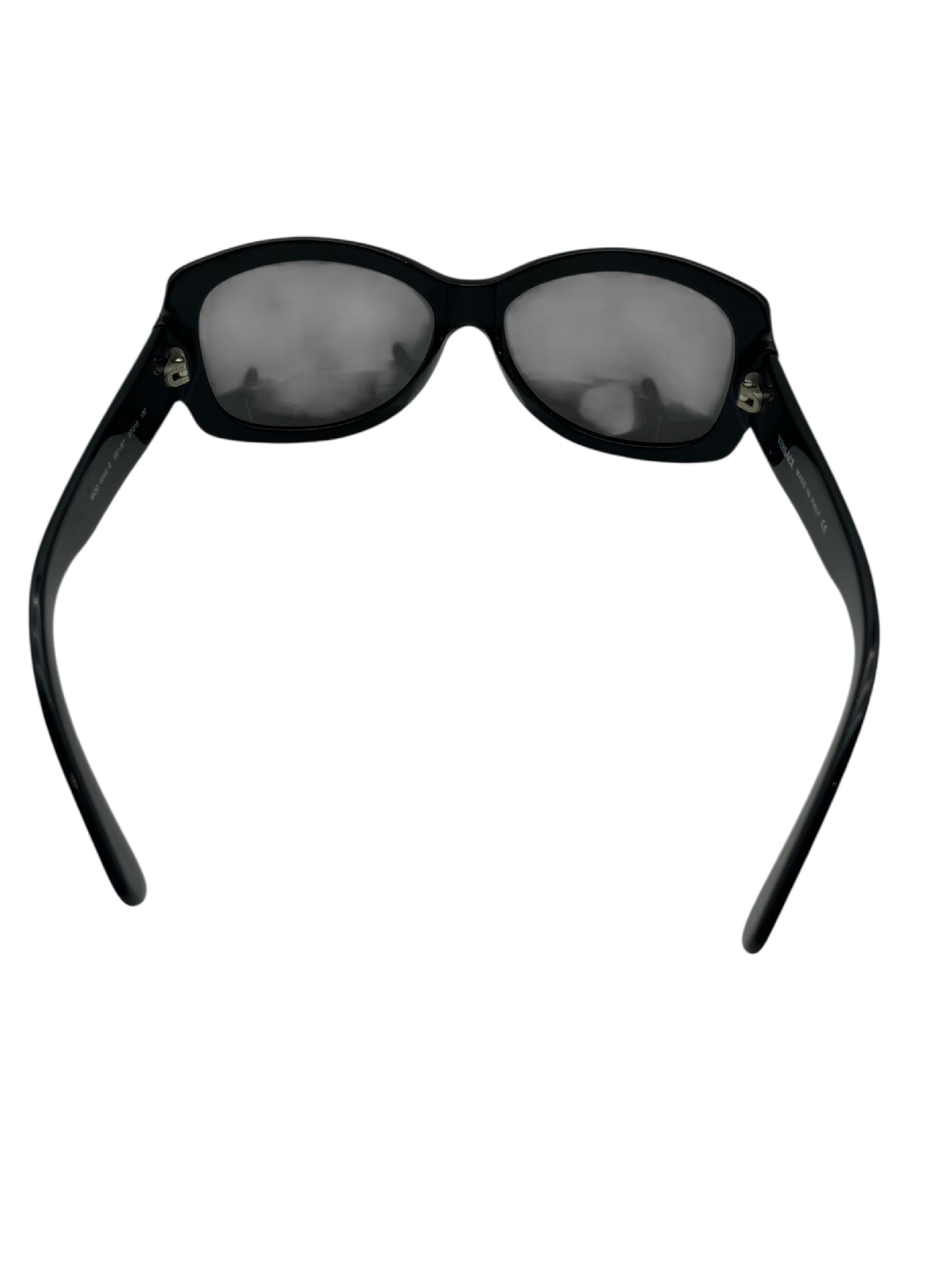  VERSACE VERSACE Versace sunglasses with rhinestones, black, with case. Sunglasses and eyeglasses.