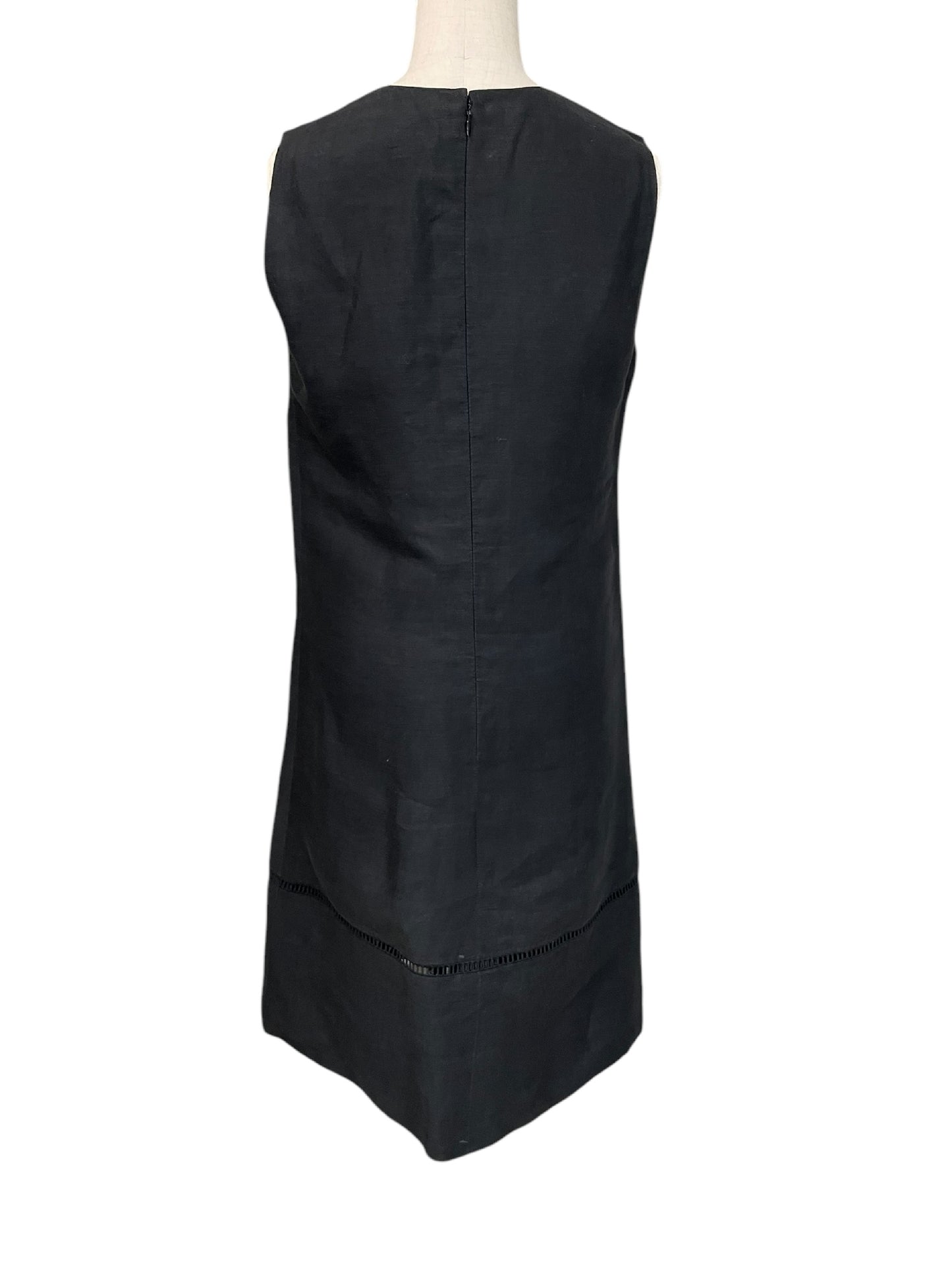 CELINE CELINE Dress, 100% Linen, Black, Made in France
