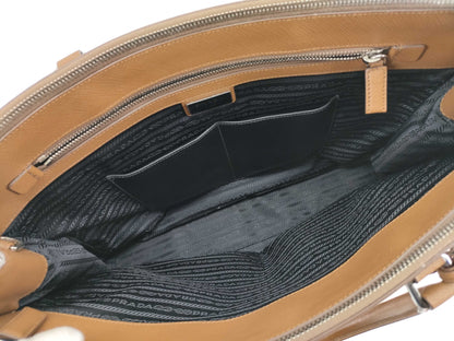 PRADA Galleria Business Bag, Brown
