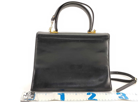 Salvatore Ferragamo Gancini Ferragamo 2-way Gancini Black Handbag