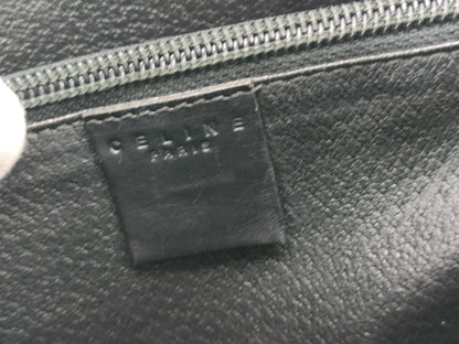 CELINE Black Macadam Bucket Tote Bag
