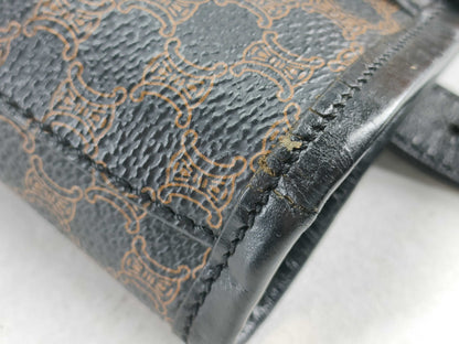 CELINE Black Macadam Bucket Tote Bag