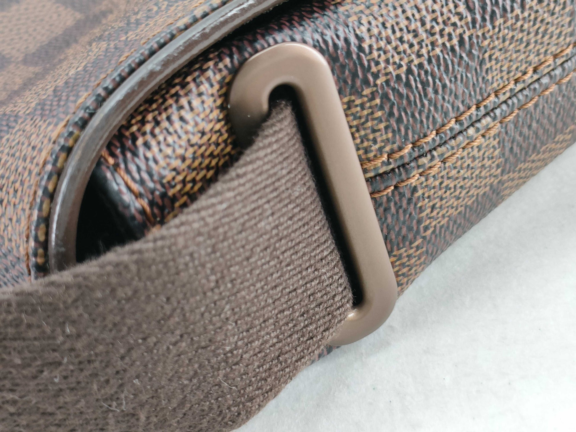LOUIS VUITTON RFID Unverified SR4099 Damier Louis Vuitton Damier Brooklyn PM Shoulder Bag