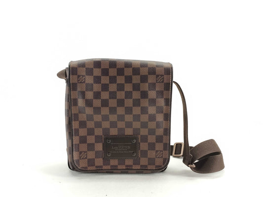 LOUIS VUITTON RFID Unverified SR4099 Damier Louis Vuitton Damier Brooklyn PM Shoulder Bag