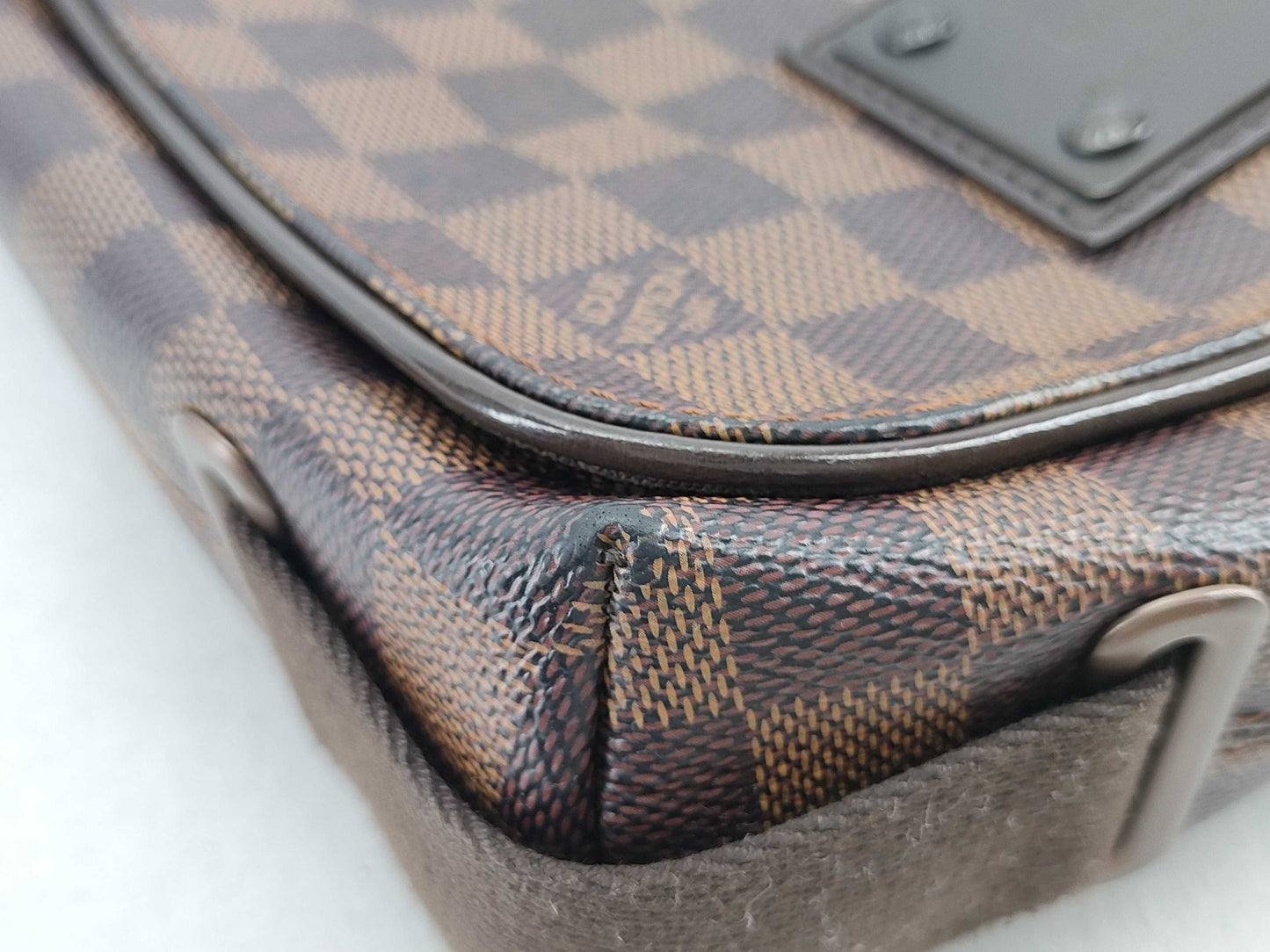 LOUIS VUITTON RFID Unverified SR4099 Damier Louis Vuitton Damier Brooklyn PM Shoulder Bag