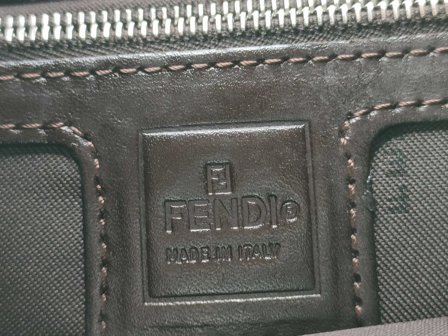 FENDI Zucca pattern Fendi Mamma Bucket Zucca FF hardware shoulder bag