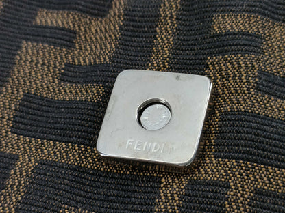FENDI Zucca pattern Fendi Mamma Bucket Zucca FF hardware shoulder bag