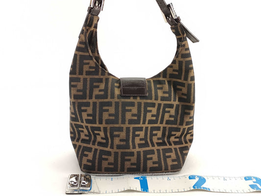 FENDI Zucca pattern Fendi Mamma Bucket Zucca FF hardware shoulder bag