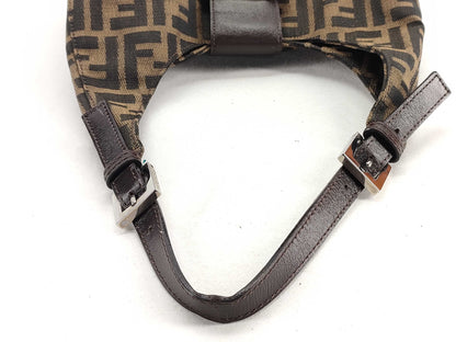 FENDI Zucca pattern Fendi Mamma Bucket Zucca FF hardware shoulder bag