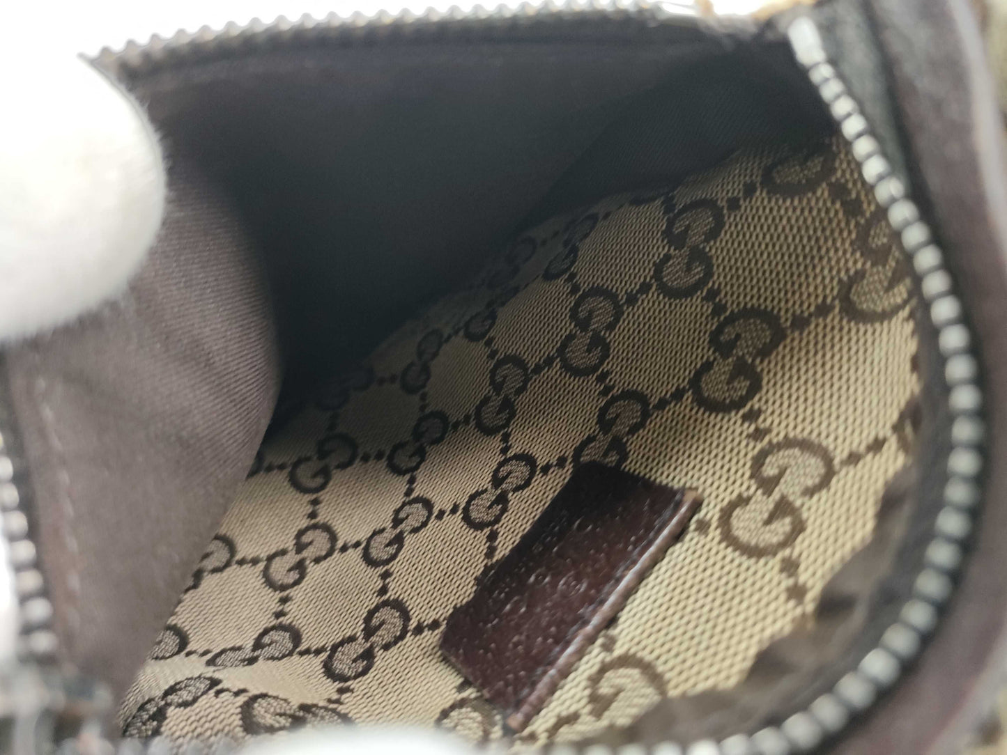 GUCCI GG Canvas Gucci Sherry Line Waist Pouch GG Canvas Waist Bag