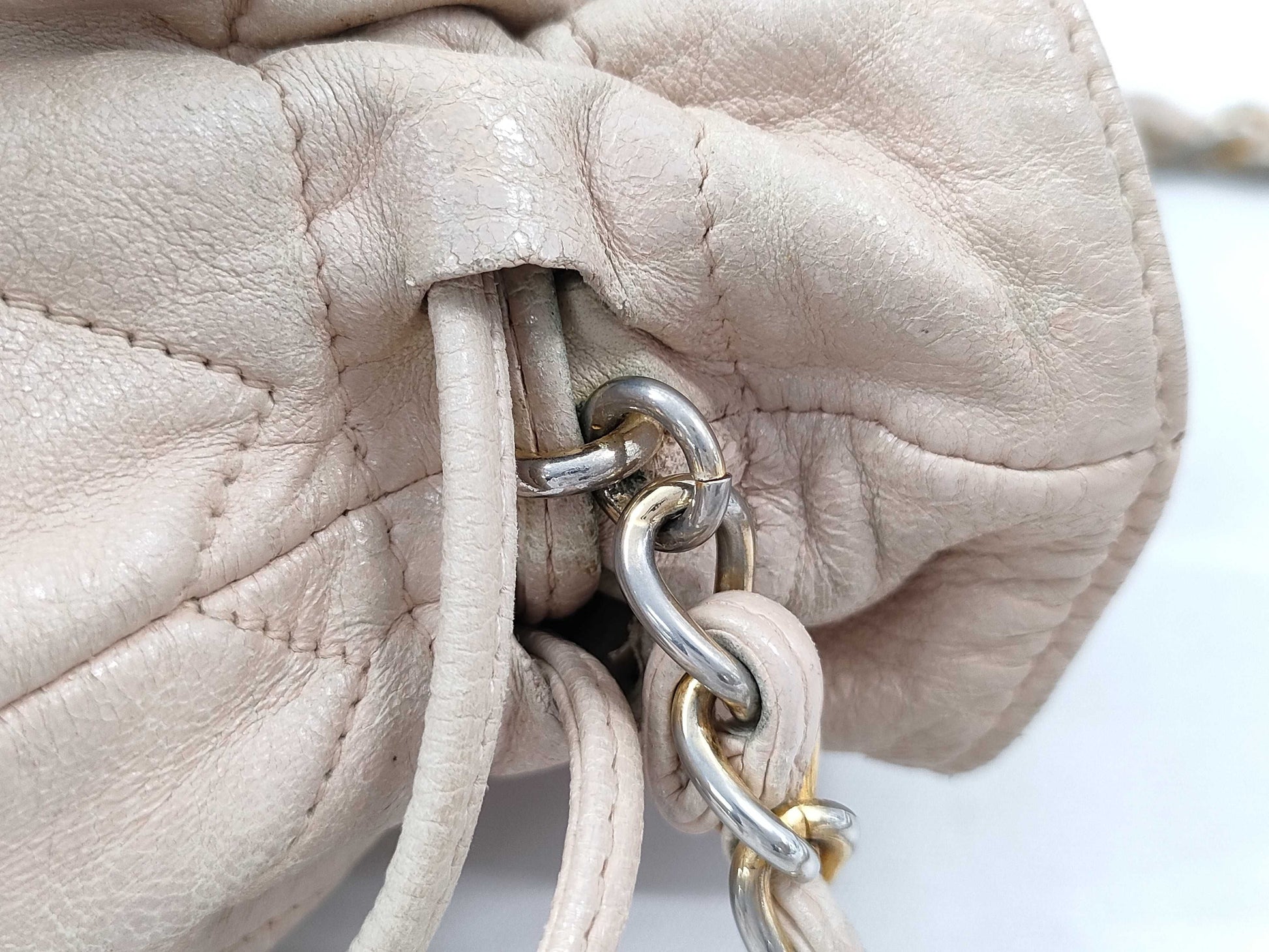 CHANEL CHANEL Drawstring Chain Shoulder Bag Coco Mark Matelasse Shoulder Bag