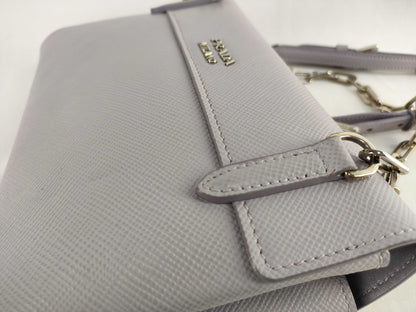 PRADA Prada Leather Chain Shoulder Bag Gray Shoulder Bag
