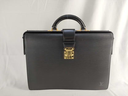 LOUIS VUITTON M54352 Epi Leather Serviet Fermoir M54352 MI1909 Black Shoulder Bag
